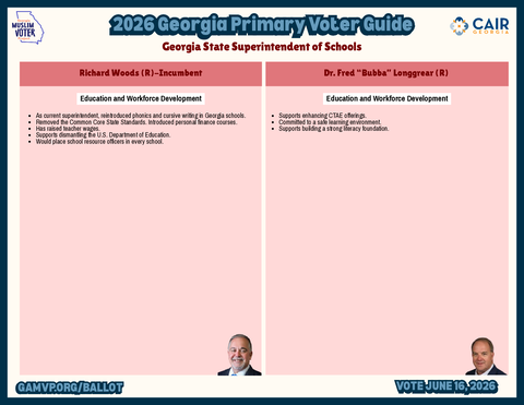 Georgia State Superintendent of Schools voter guide thumbnail