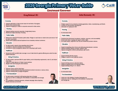 Lt. Governor - Guide 1 voter guide thumbnail