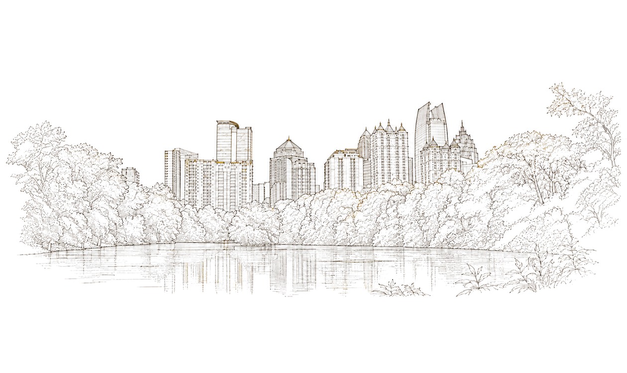 Illustration of the Atlanta skyline from the program